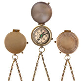 Brass Flat Compass with Box - 150 Pieces